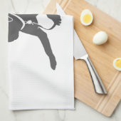 Linge De Cuisine Silhouette de repérage du Labrador (Quart Plié)