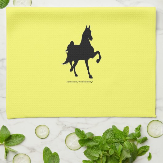 Linge De Cuisine Silhouette de Saddlebred (Plié)