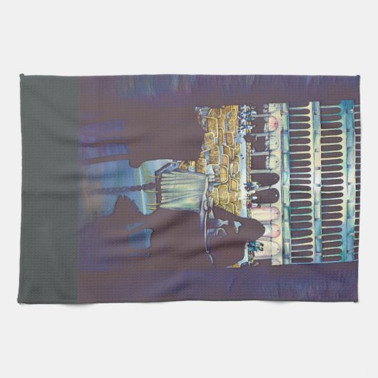 Linge De Cuisine Silhouette de Saint-Marc (Horizontal)