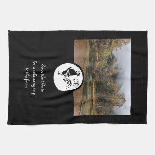 Linge De Cuisine Silhouette Silhouette du coq noir Monogramme Photo