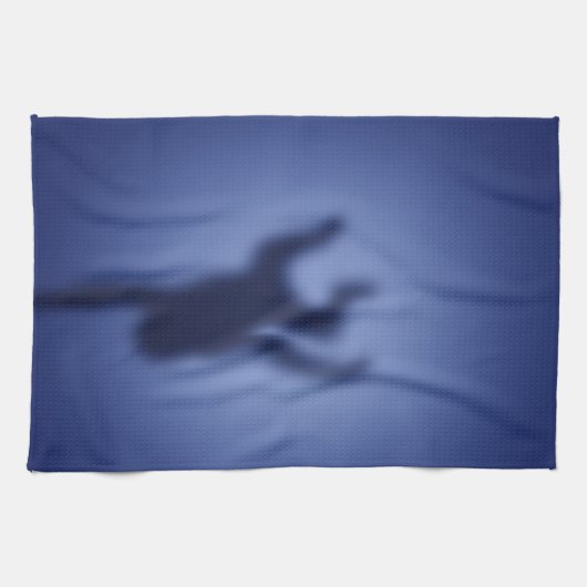 Linge De Cuisine Silhouette singe (Horizontal)