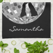 Linge De Cuisine Silhouette super de danseur sur DiscoBall (Plié)