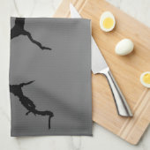 Linge De Cuisine Silhouette vautour (Quart Plié)