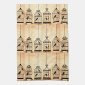 Linge De Cuisine Silhouettes de cage (Vertical)