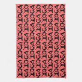 Linge De Cuisine Silhouettes de yoga (Vertical)