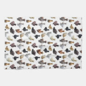 Linge De Cuisine Silkie Bantam Chickens (Horizontal)