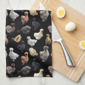 Linge De Cuisine Silkie Bantam Chickens (Quart Plié)