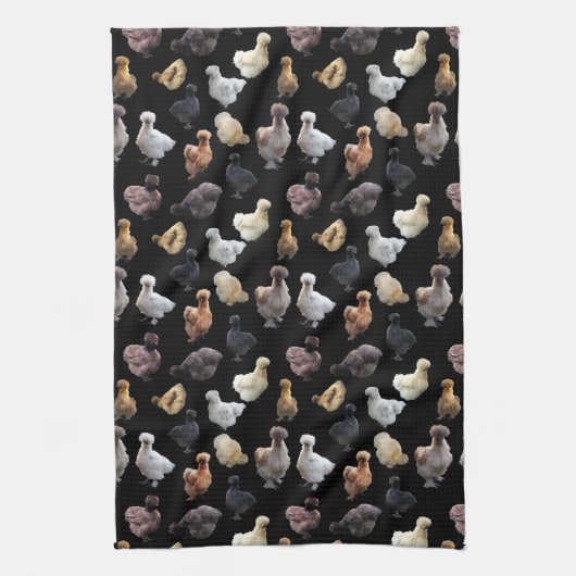 Linge De Cuisine Silkie Bantam Chickens (Vertical)