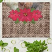 Linge De Cuisine Silkie Bantam Noël Poulets de Noël Chapeaux de Pèr (Plié)