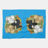Linge De Cuisine Silkies du jardin de fleurs (Horizontal)