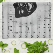 Linge De Cuisine Silver Art unit les masques de théâtre (Plié)