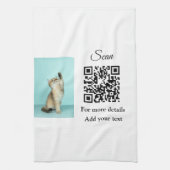 Linge De Cuisine Simple animal name details QR code add text photo (Vertical)