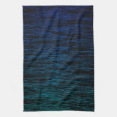 Linge De Cuisine Simple Black Blue Turquoise Scribble Texture Abstr (Vertical)