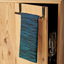 Simple Black Blue Turquoise Scribble Texture Abstr