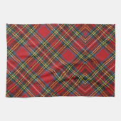 Linge De Cuisine Simple Buffalo Plaid Red Tartan écossais Motif (Horizontal)