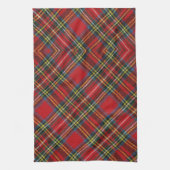 Linge De Cuisine Simple Buffalo Plaid Red Tartan écossais Motif (Vertical)
