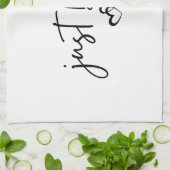 Linge De Cuisine Simple Inspiration minimaliste "Respirer" (Plié)