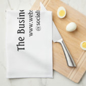 Linge De Cuisine Simple merci d'ajouter des détails de nom d'entrep (Quart Plié)