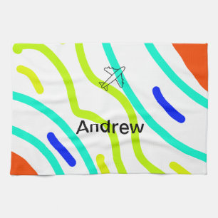 Linge De Cuisine Simple minimal plane travel add your name beach fl