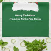 Linge De Cuisine Simple Modern Merry Christmas Green (Plié)