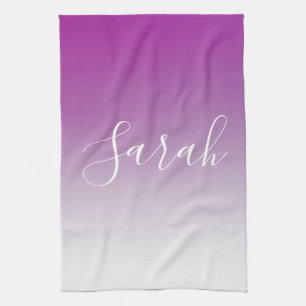 Linge De Cuisine Simple Moderne Minimaliste Dégradé Ombre Violet