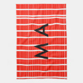 Linge De Cuisine Simple monogramme ajouter votre nom lettre man min (Vertical)