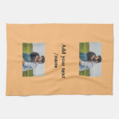 Linge De Cuisine simple nom minimal customisé couple monogramme (Horizontal)