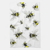 Linge De Cuisine Simplement Douce : Blanche Classique & Bumblebee (Vertical)