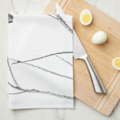 Linge De Cuisine Simplement un colibri sur un bâton (Quart Plié)