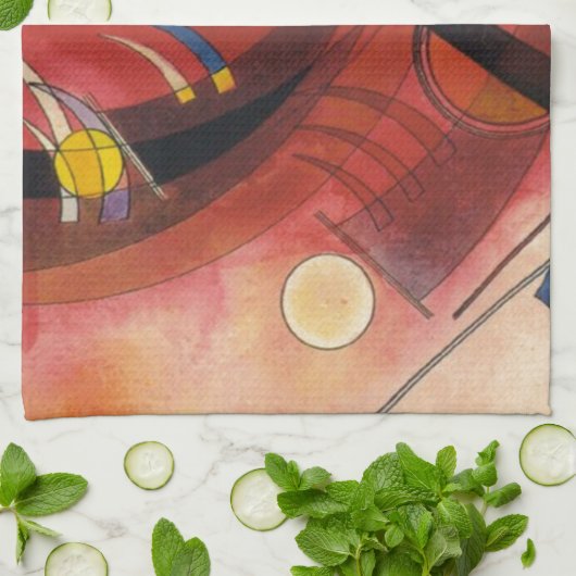 Linge De Cuisine Simulation interne peinture Abstraite (Plié)