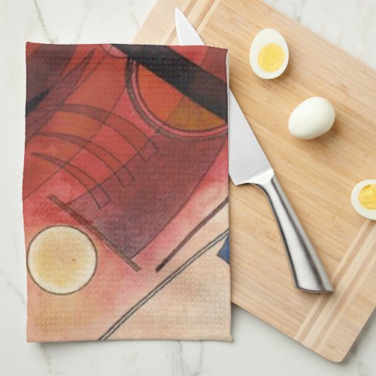 Linge De Cuisine Simulation interne peinture Abstraite (Quart Plié)