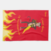 Linge De Cuisine Singe avec lance-flammes (Horizontal)