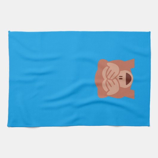 Linge De Cuisine Singe Emoji (Horizontal)