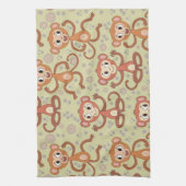 Linge De Cuisine Singes caricaturaux mignons (Vertical)