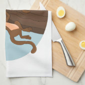 Linge De Cuisine Singes escalade l'arbre dessin animé (Quart Plié)