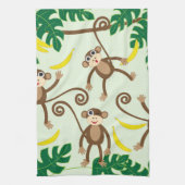 Linge De Cuisine Singes traînant (Vertical)