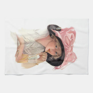Linge De Cuisine Sipping Soda Girl in Casquette