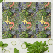 Linge De Cuisine sirène à queue rouge (Plié)