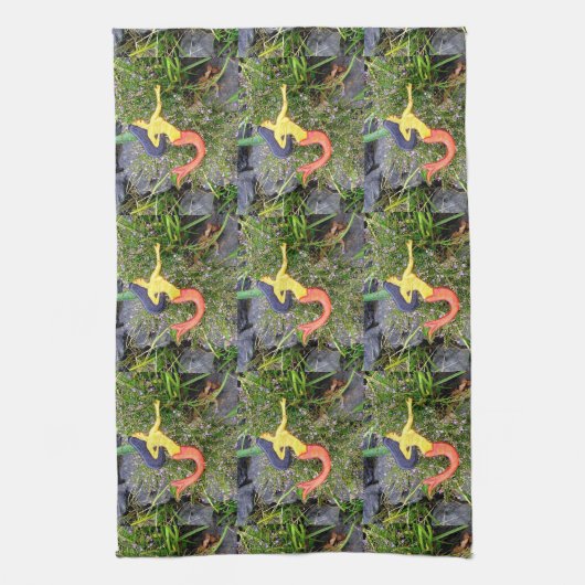 Linge De Cuisine sirène à queue rouge (Vertical)