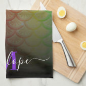 Linge De Cuisine Sirène colorée (Quart Plié)