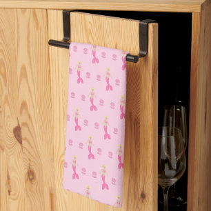 Linge De Cuisine Sirène D'Imaginaire Rose