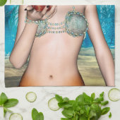 Linge De Cuisine Sirène océanique (Plié)