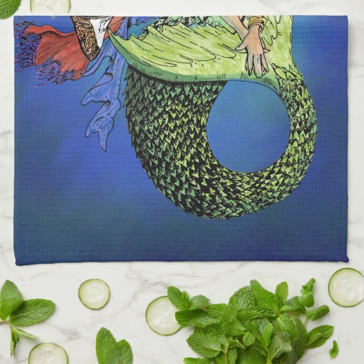 Linge De Cuisine Sirène Pirate (Plié)