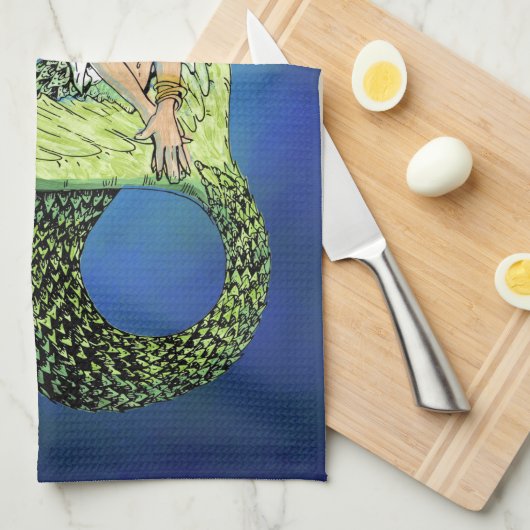 Linge De Cuisine Sirène Pirate (Quart Plié)