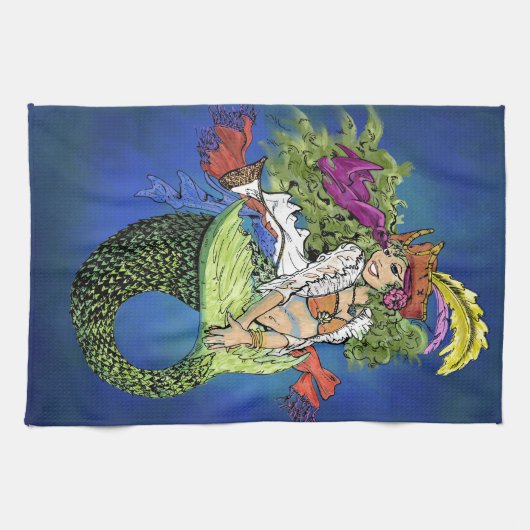 Linge De Cuisine Sirène Pirate (Horizontal)