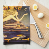 Linge De Cuisine Sirène vintage (Quart Plié)