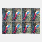 Linge De Cuisine sirènes rouges et bleues (Horizontal)