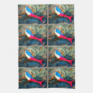 Linge De Cuisine sirènes rouges et bleues