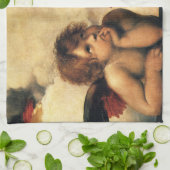 Linge De Cuisine Sistine Madonna Angels par Raphael Sanzio (Plié)