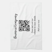 Linge De Cuisine Site web simple de société commerciale code-barres (Vertical)